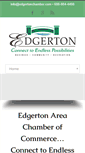 Mobile Screenshot of edgertonchamber.com