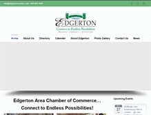 Tablet Screenshot of edgertonchamber.com